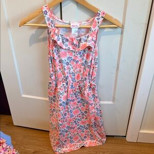 Little Lass Pink Floral Kids Dress